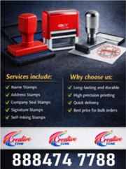 Rubber Stamp Rs. 350/- | Immediately Delivery | Creative Zone  Contact